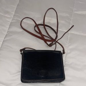 CONTE DI CAVOUR Black Vintage Italian Purse